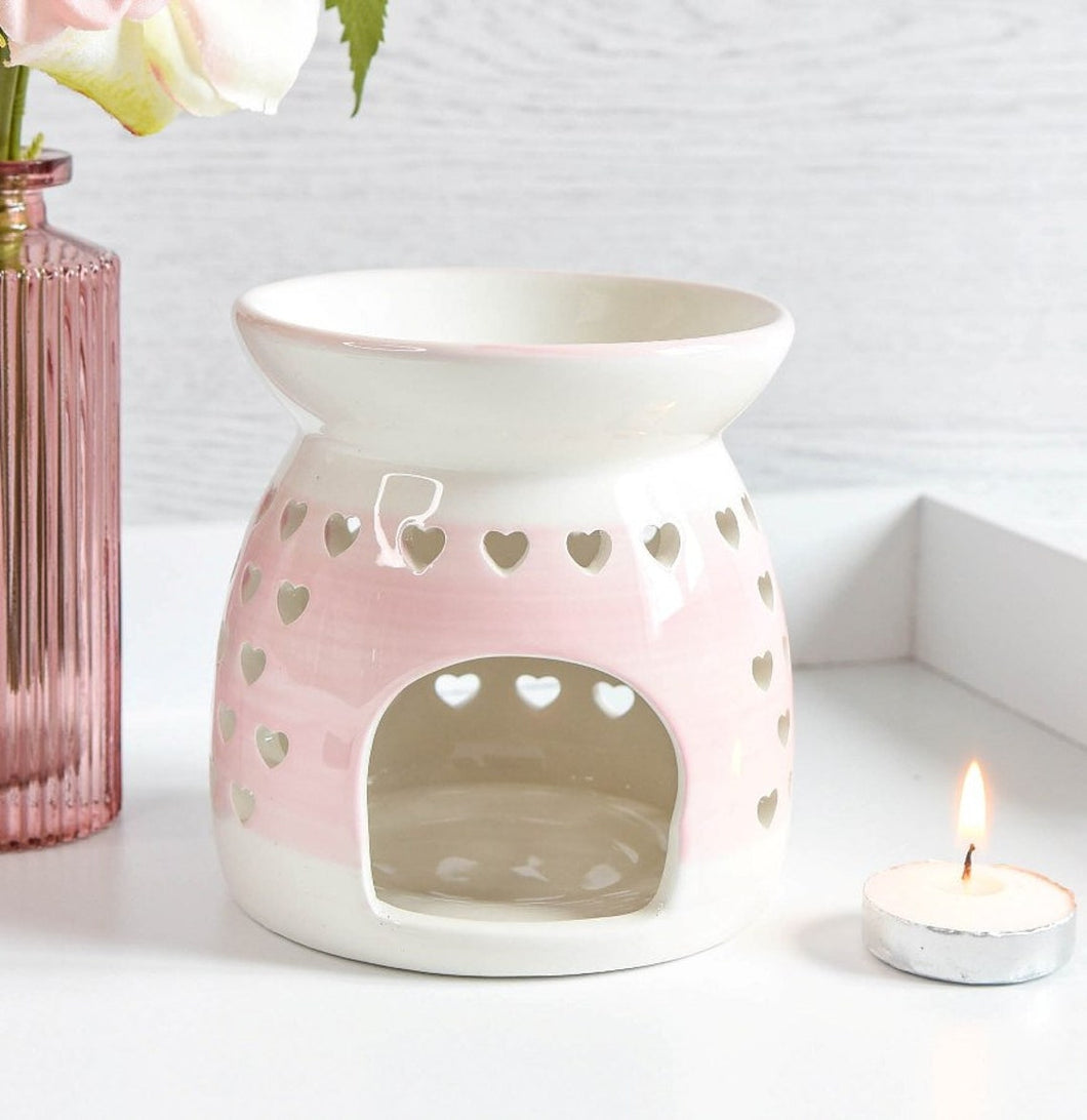HEART CUT OUT WAX WARMER - PINK – Lavender Cottage