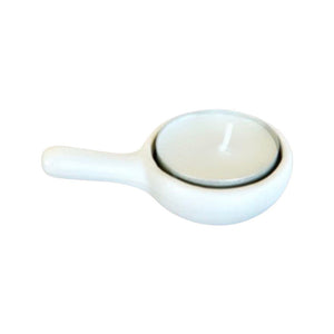 White Ceramic Tealight Spoon
